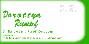 dorottya rumpf business card